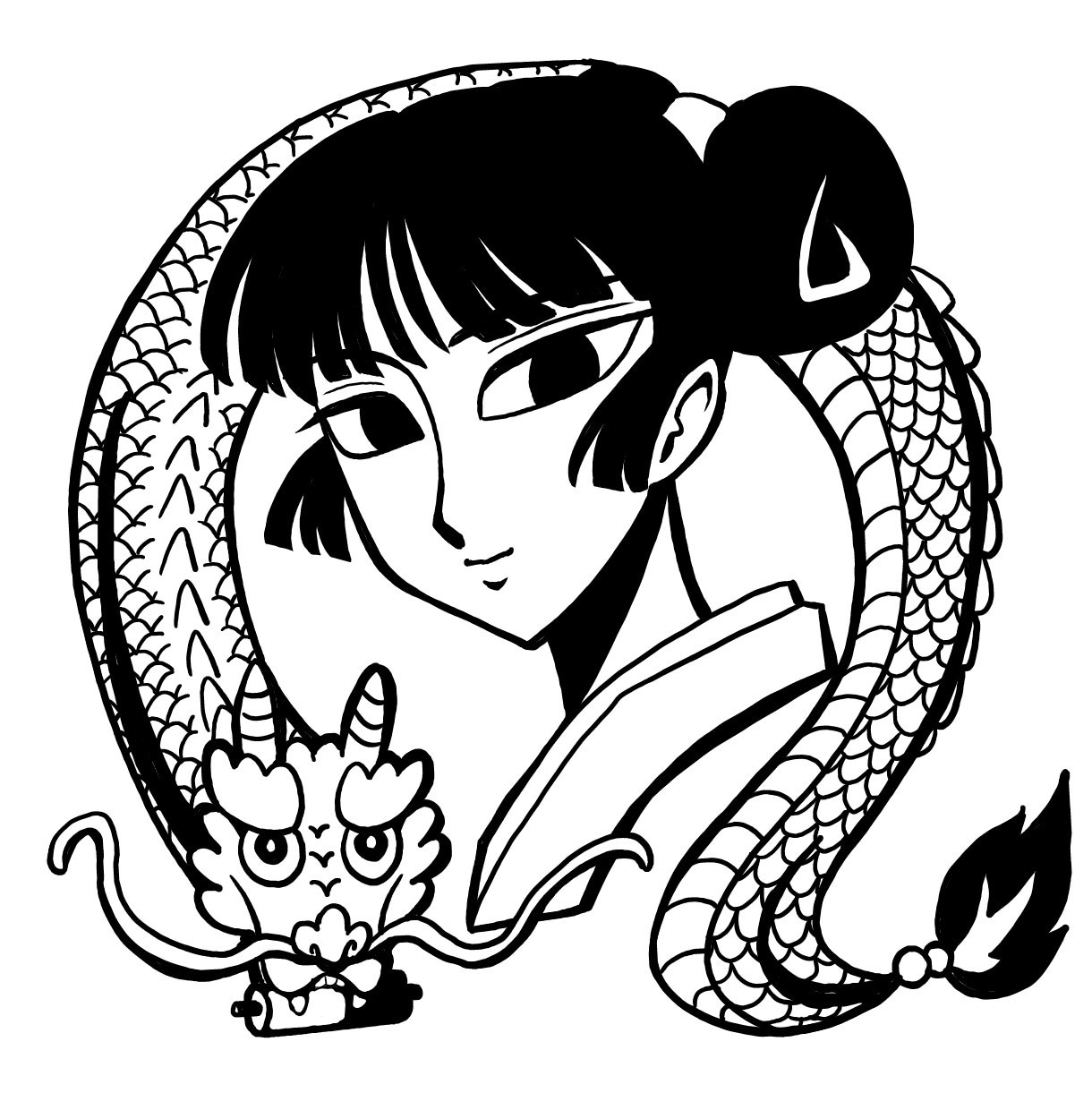 アイコンなどに使える線画描きます 切り絵風のタッチで色々な用途でご利用できます イメージ2