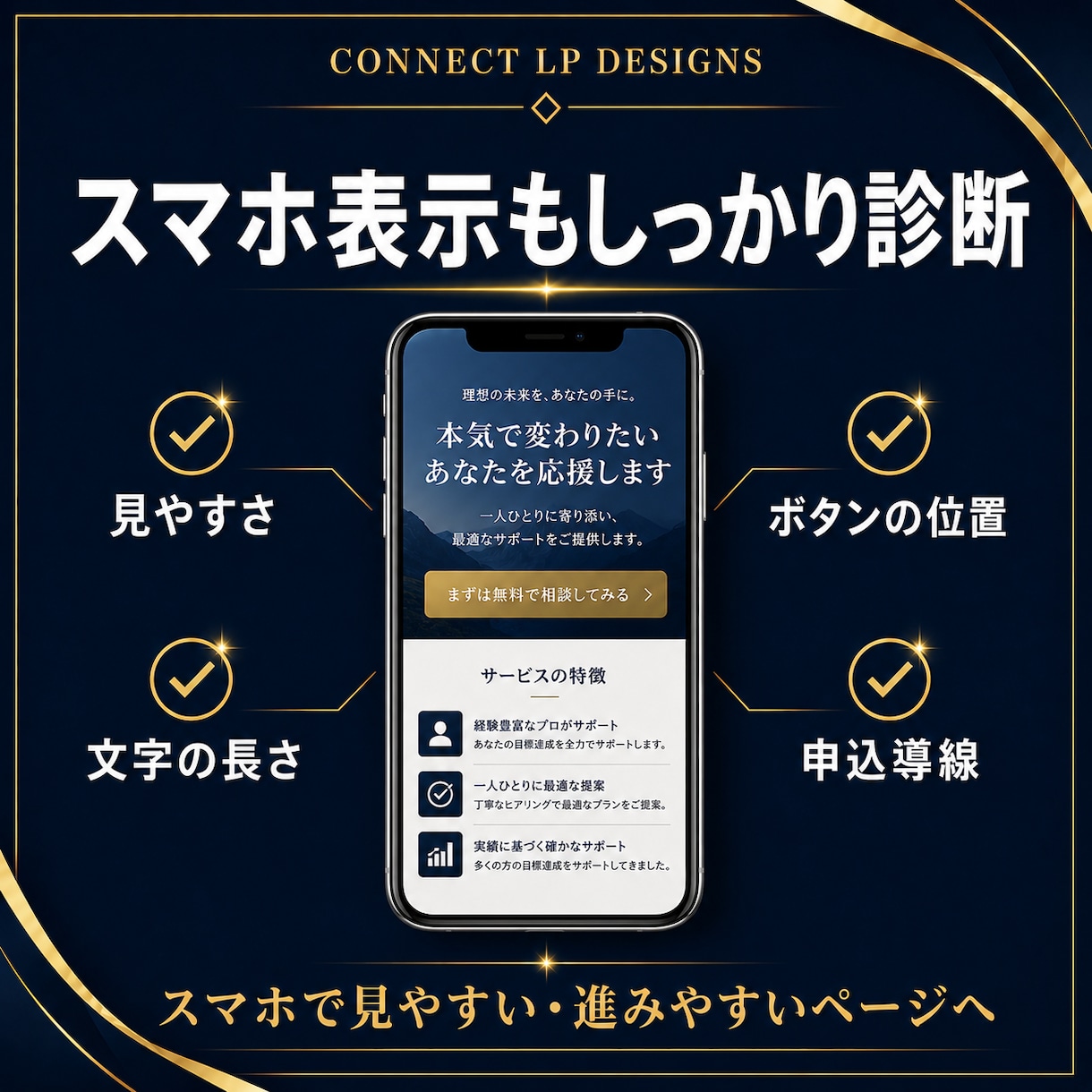 URLを送るだけでHP・LP改善点を診断します 今のHP・LPの見やすさと申込・予約・問い合わせ導線を診断 イメージ6