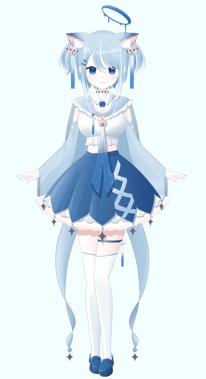 Vtuber用パーツ分けイラスト作成受け付けてます 丁寧な絵柄と細かなパーツ分けで高可動域モデルにも対応◎ イメージ2