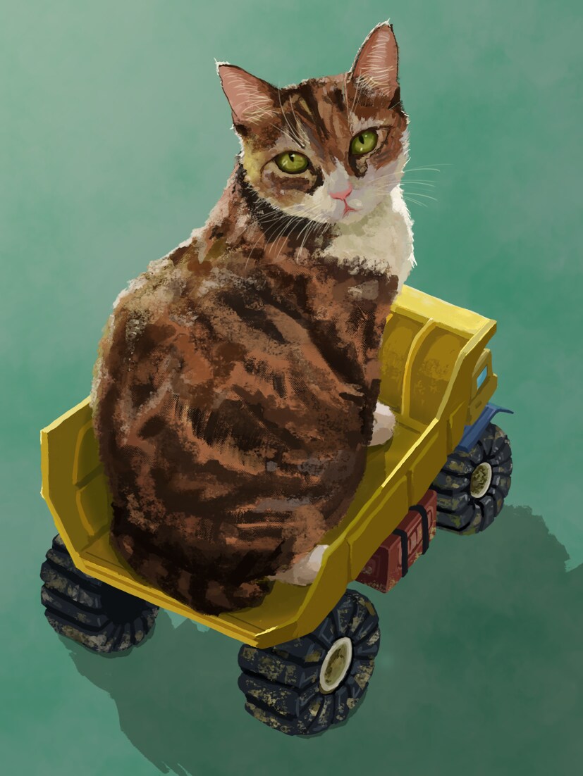 写真から愛猫・愛犬などリアルなイラスト描きます プレゼント、待ち受け、グッズ、など イメージ5