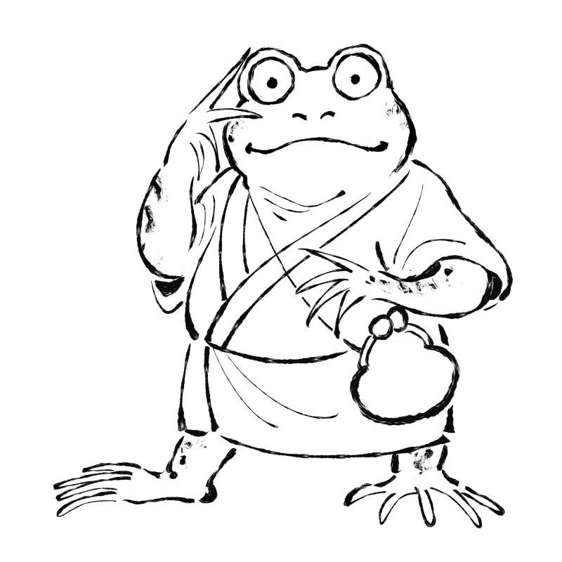 水墨画、鳥獣戯画、妖怪、龍、墨絵イラストを描きます 看板 グッズ アイコン 日本画 ラベル デザイン雑誌  和風 イメージ4