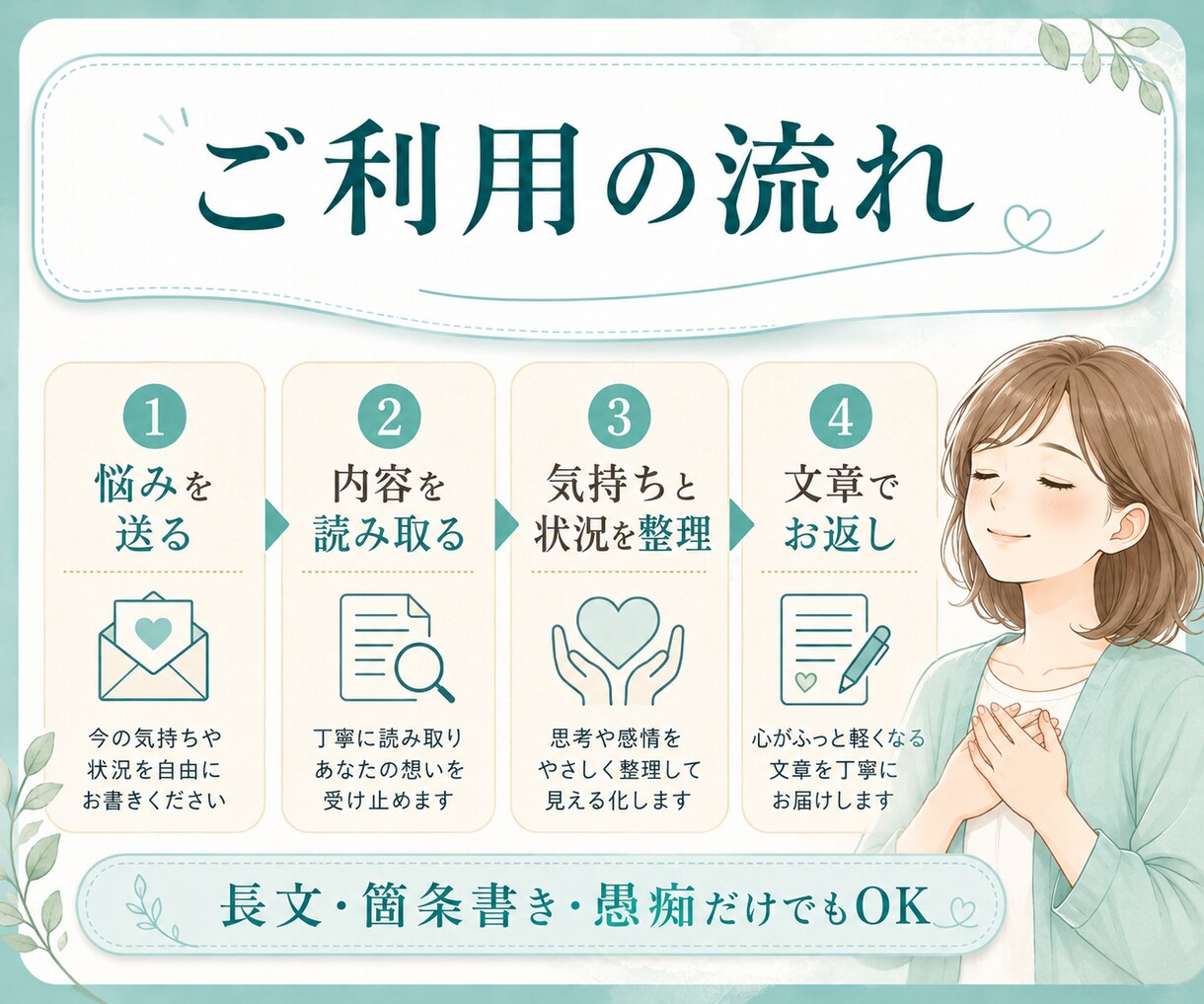 仕事に行きたくない気持ちを整理します 否定せず、明日の一手までまとめます イメージ3