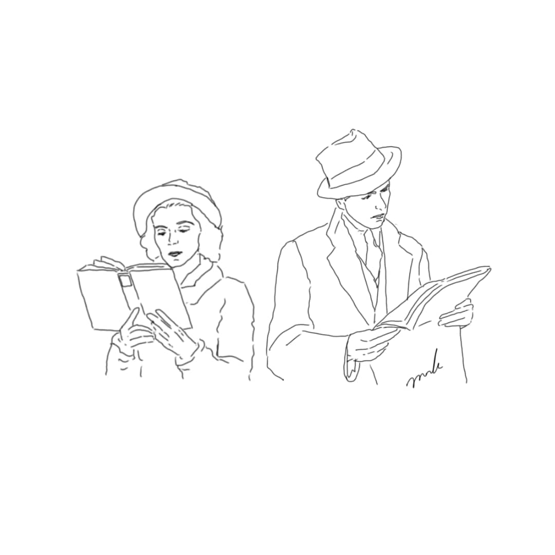 お写真を元に雰囲気のある線画をお描きします 線画/シンプル/白黒/シック/雰囲気 イメージ1