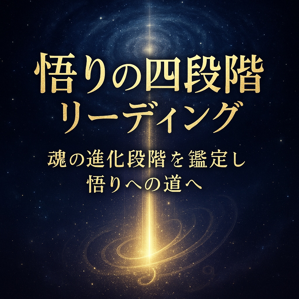 悟りの四段階リーディングで魂の進化段階を鑑定します 九次元意識と響き悟りの四段階から魂の成長を読み解き次なる光へ イメージ1