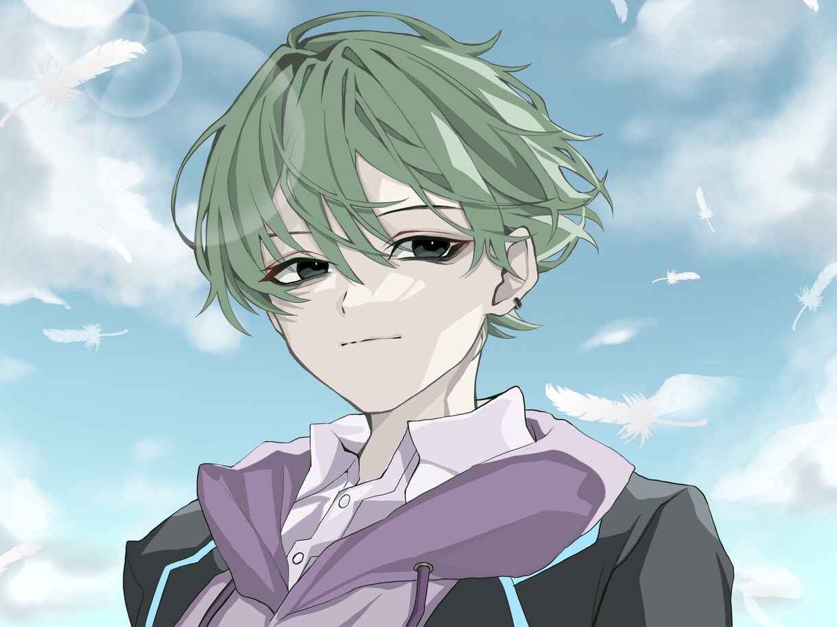 オリジナルキャラクターのイラスト制作を承ります 全身も顔面アップもお任せ下さい イメージ6