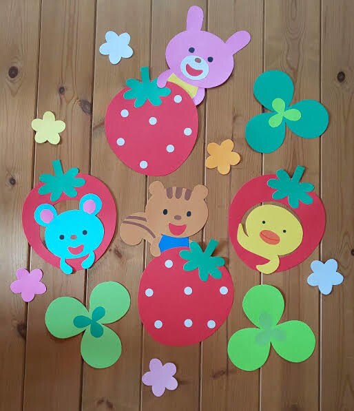 指定して頂いた画像の壁面を制作します。ます 画用紙を使って保育の壁面づくりを受け付けています イメージ1
