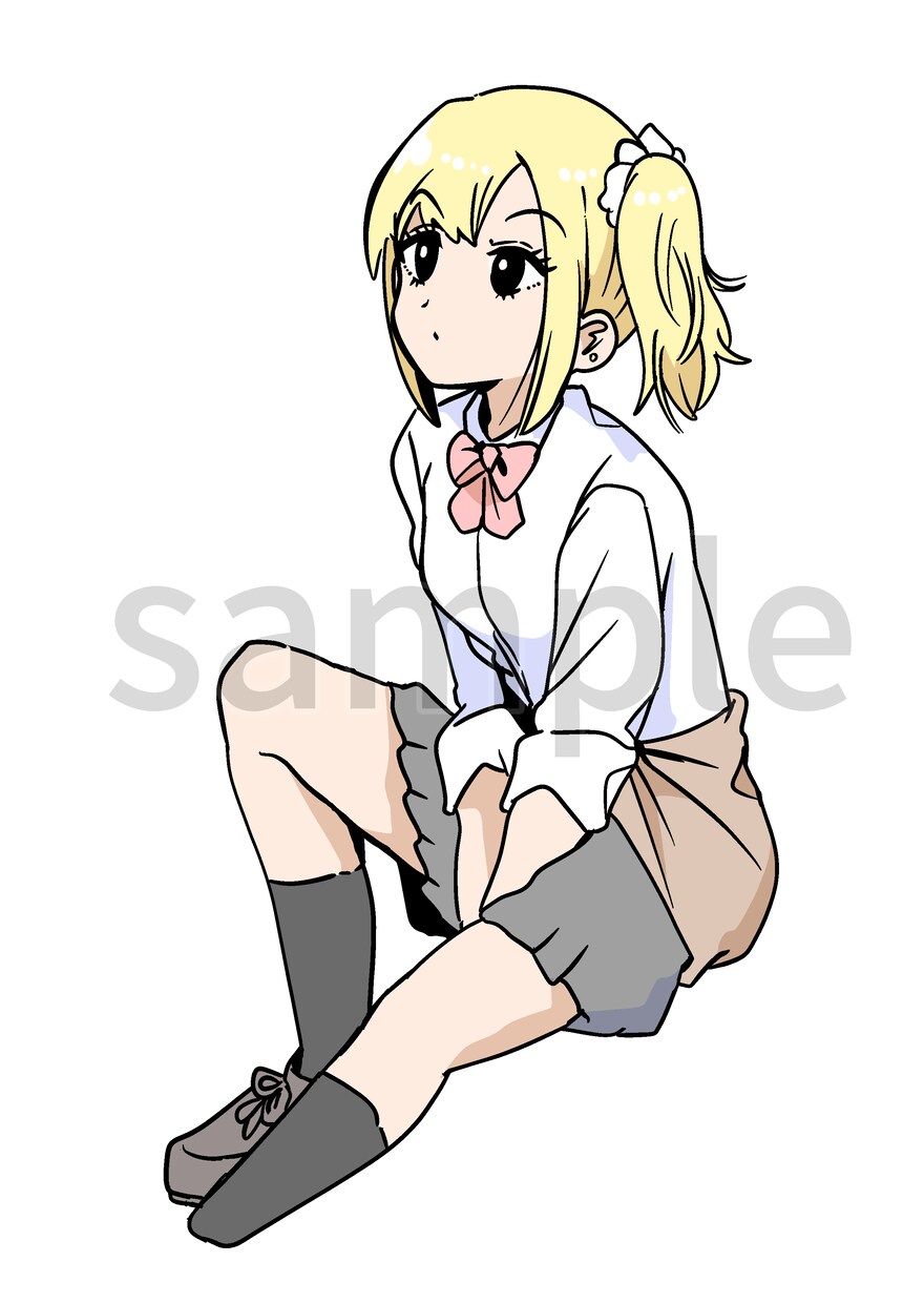 シンプルな絵柄でイラストを描きます 動画、ブログ等での利用はもちろん、商用利用もOK イメージ9