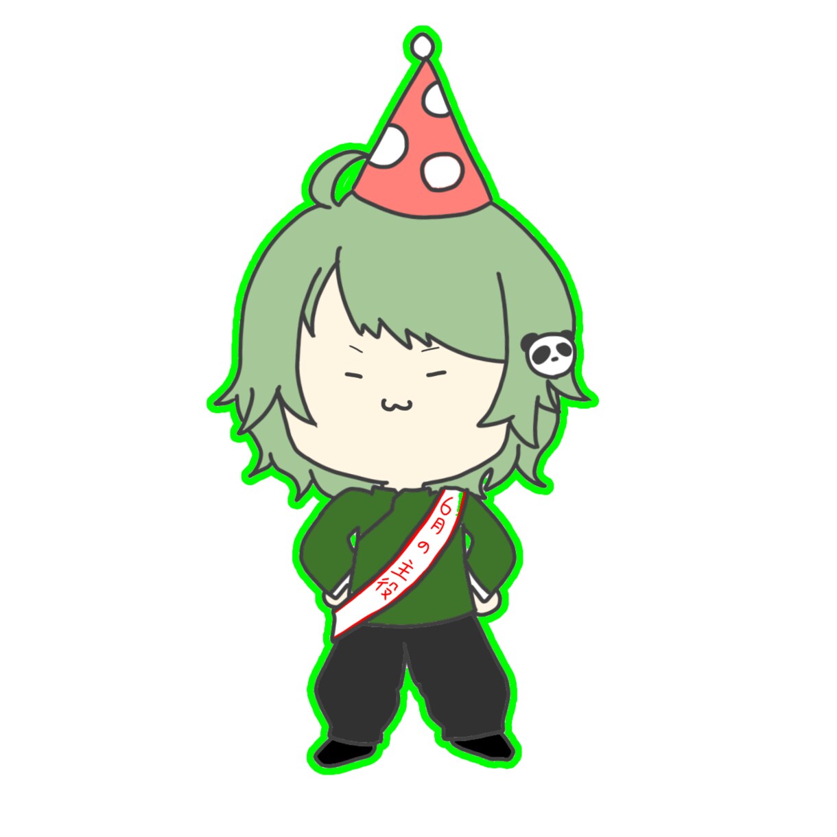 配信で使いやすい背景透過したちびキャラ描きます 貴方のちびキャラを使いやすいように透過してお渡しします イメージ3