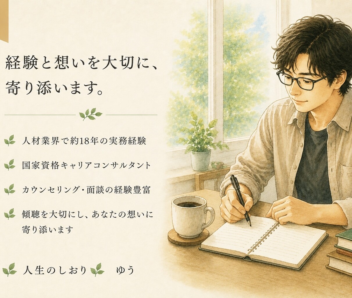 心を整理する時間　Ｉ　人生を一緒に考えます 仕事・人生・恋愛・結婚　あなたらしい答えを一緒に見つけます。 イメージ9