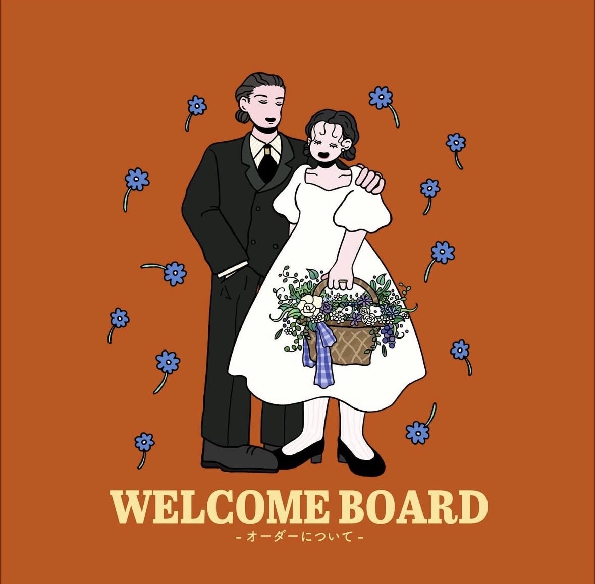 ポップでモダンなウェルカムボードつくります 自分たちらしい結婚式アイテム作りませんか？ イメージ1