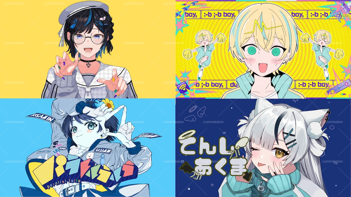 世界観を大切に☆多用途イラストお描きします 歌ってみた／配信サムネイル／アイコン／1枚絵お描きします！ イメージ5