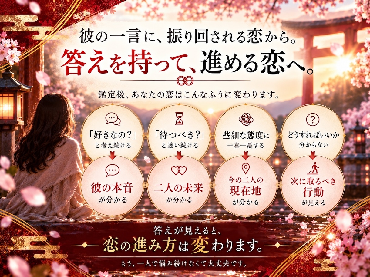 彼の本音・二人の未来を深く霊視します 片思い・曖昧な関係｜恋の迷いに終止符を イメージ7