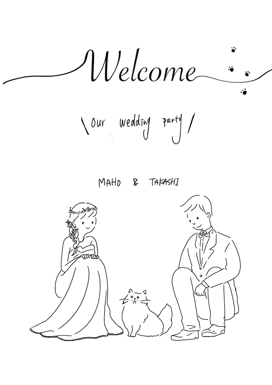 インテリアとしても映えるウェルカムボート描きます 結婚式後もお家で楽しめ、大切な人へのプレゼントにもおすすめ！ イメージ2