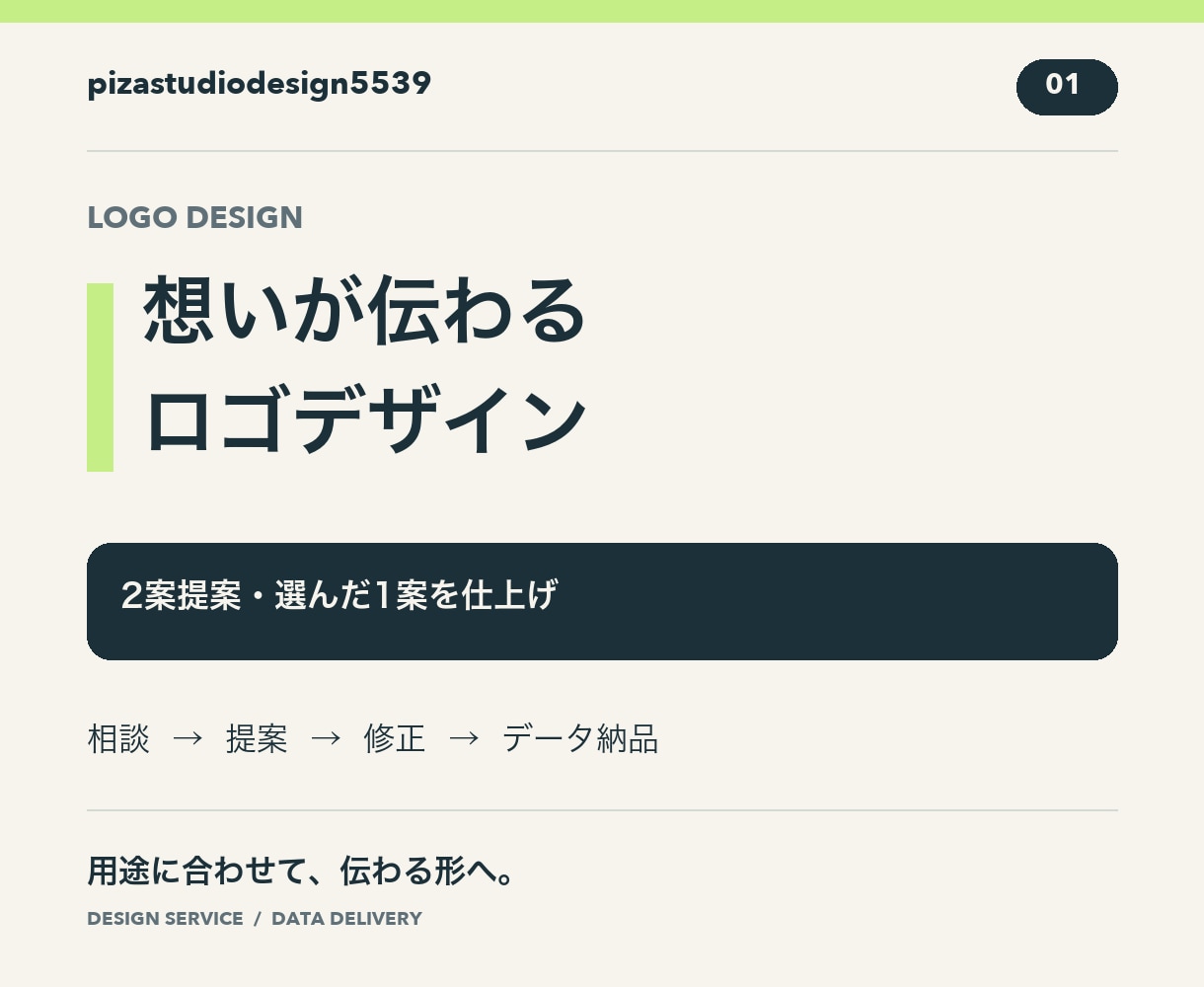 お店や活動に合うロゴを制作します 大切な名前を、伝わるロゴのかたちに イメージ1