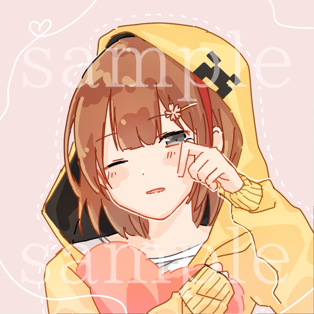 SNSで映えるかわいいアイコンラフイラスト描きます 遠目で見て映える、ざっくりしたアイコンイラスト イメージ3