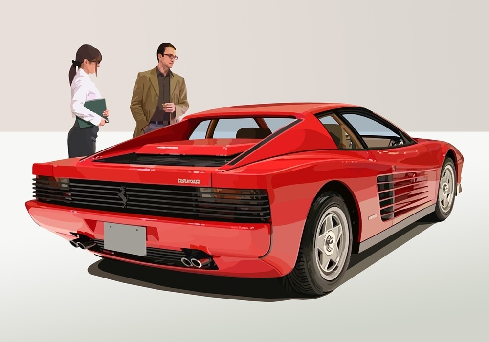 思い出の車、憧れの車の自動車写真を絵にします リアルだけど絵に見える唯一無二の自動車イラストを貴方へ！ イメージ1