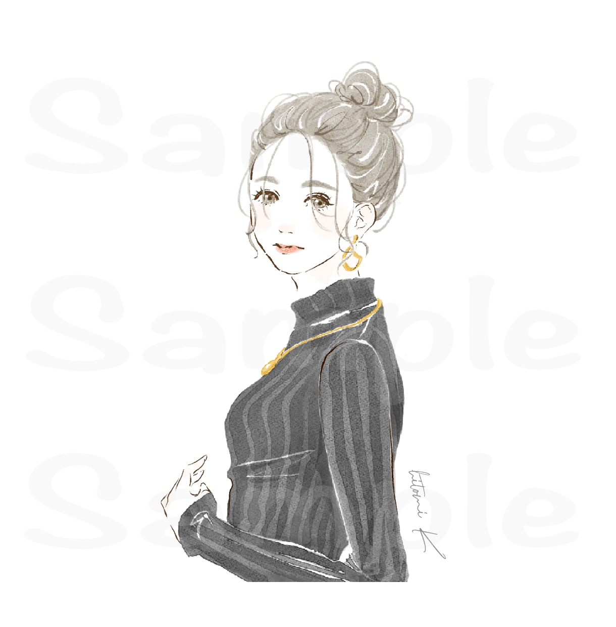 商用◎綺麗で女性らしい手描きイラストお描きします 挿絵、アイコン、商品イラスト等に❇︎ イメージ9