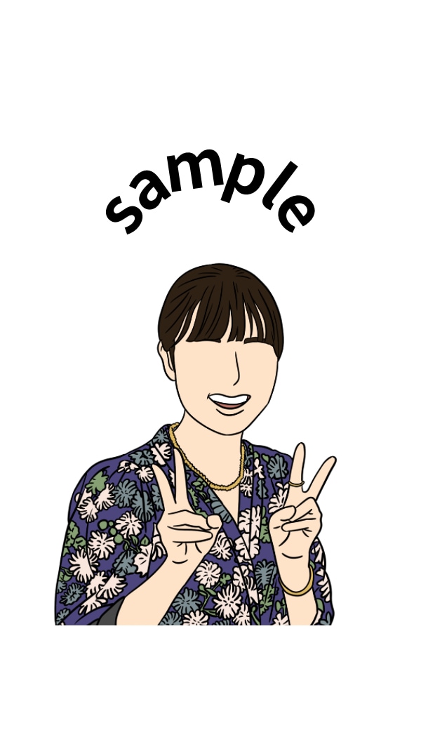 ゲスト様の似顔絵入りエスコートカードを作成します ゲスト一人ひとりのイラストをエスコートカードに！ イメージ3