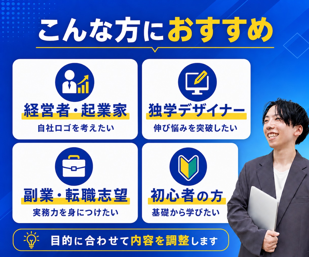 現役プロが教える！ロゴ制作実践レッスンします 初心者歓迎◎実例から学ぶロゴ制作の極意／カメラOFFOK！ イメージ3