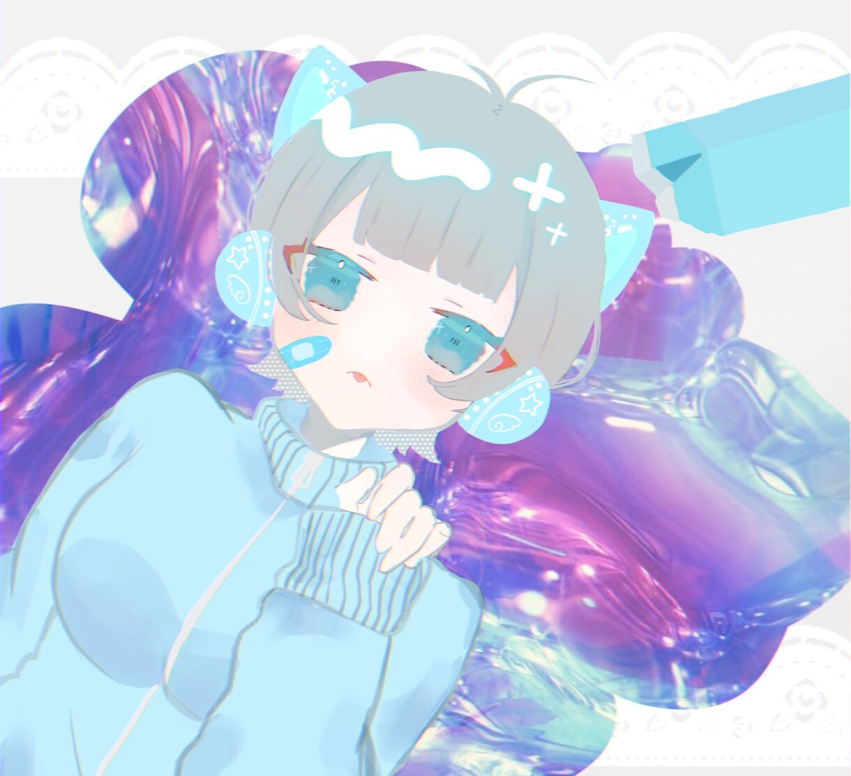 SNSのアカウントで使用出来ます かわいい女のコのアイコン！！描きます！！ラフ修正無限！ イメージ1