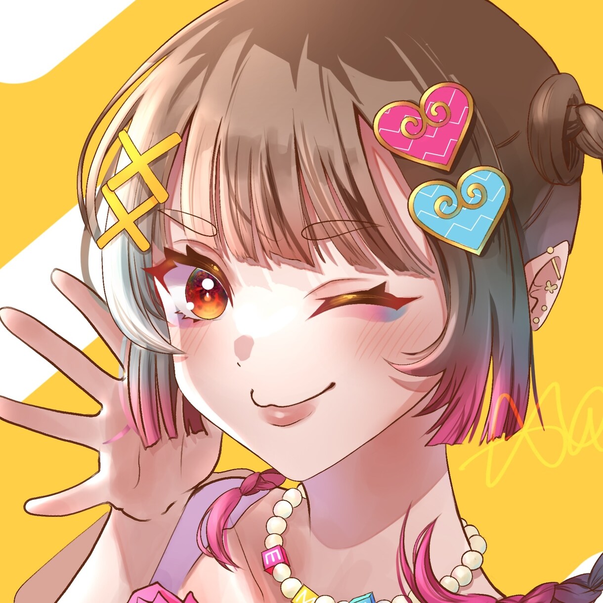 鮮やかでかわいいSNSアイコンを制作いたします 活き活きとしたビビッドなアイコンで、個性を全面に出します☆ イメージ4