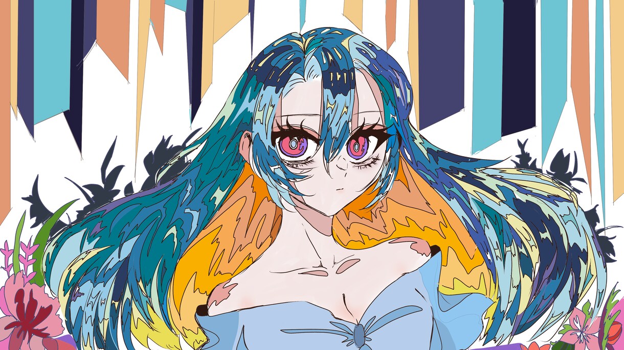 パソコンの背景などに使える高解像度の絵を描きます 値段以上のものを完成させることをご約束します！ イメージ2