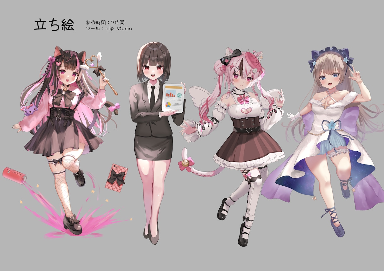 ご要望に添えたキャラクターを描きます 少女から青年まであなたの思い通りのキャラクターを描きます イメージ2