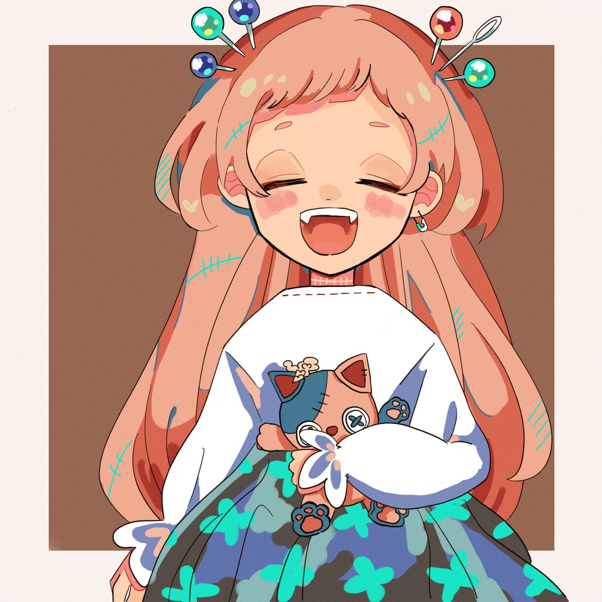 SNSに利用できるアイコン制作承ります カラフルで可愛いイラストをお届けします！ イメージ2