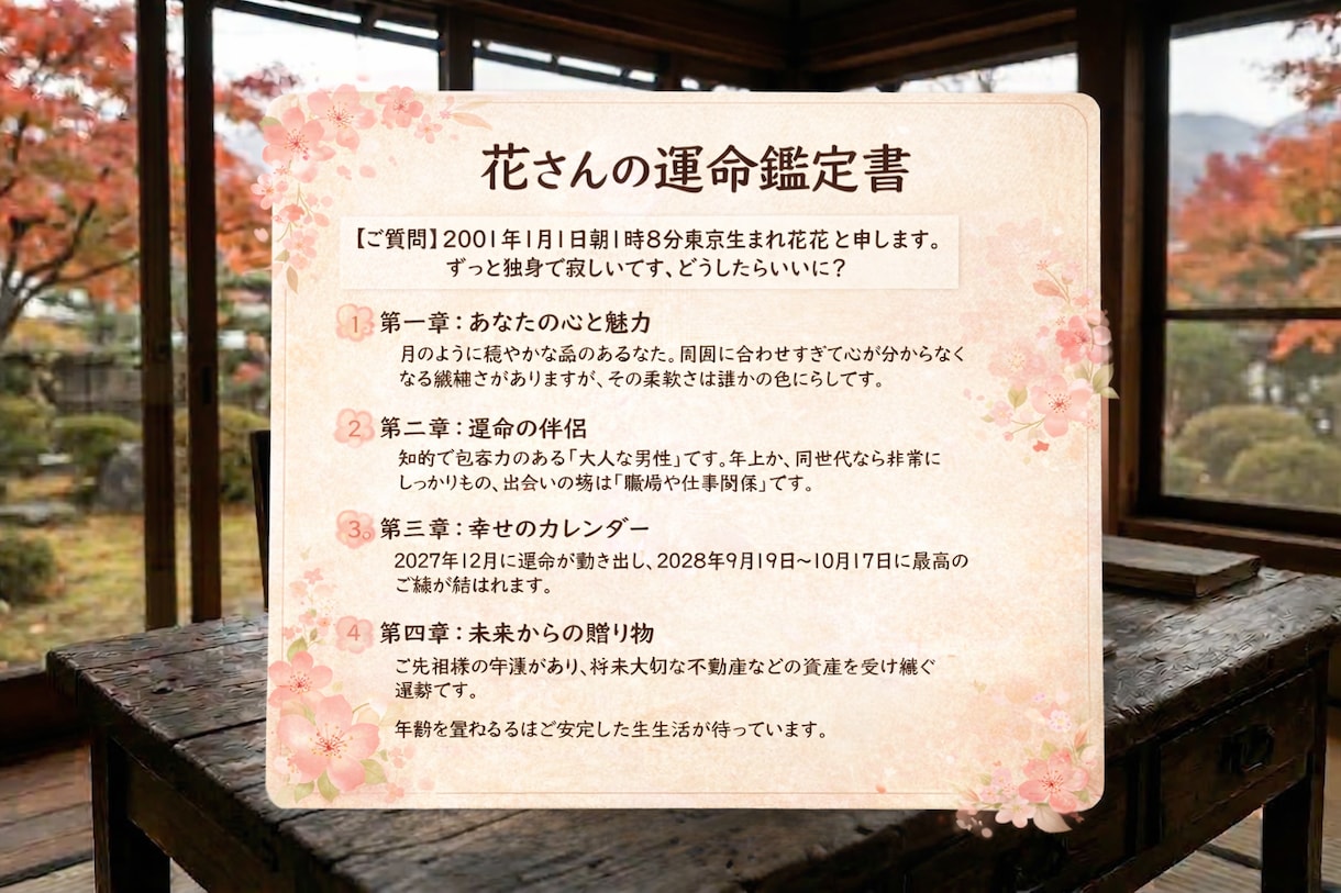 東方占星術｜あなたの結婚・仕事運を徹底鑑定ます 人生の光るところと時を見つけて！ イメージ2