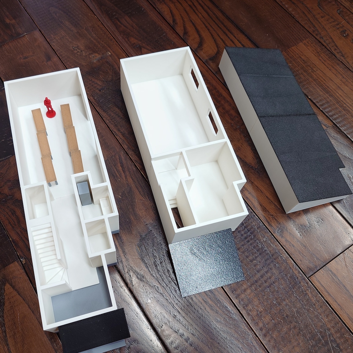 ３Dプリンターでの建築模型を製作いたします 基礎部と躯体部は色分けできます イメージ2