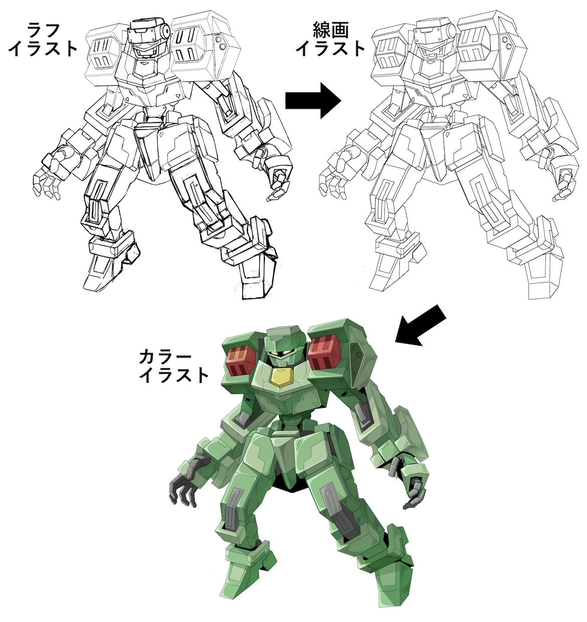 ロボットのイラストを描きます 自分だけのオリジナルロボットや二次創作ロボットをイラストに。 イメージ5