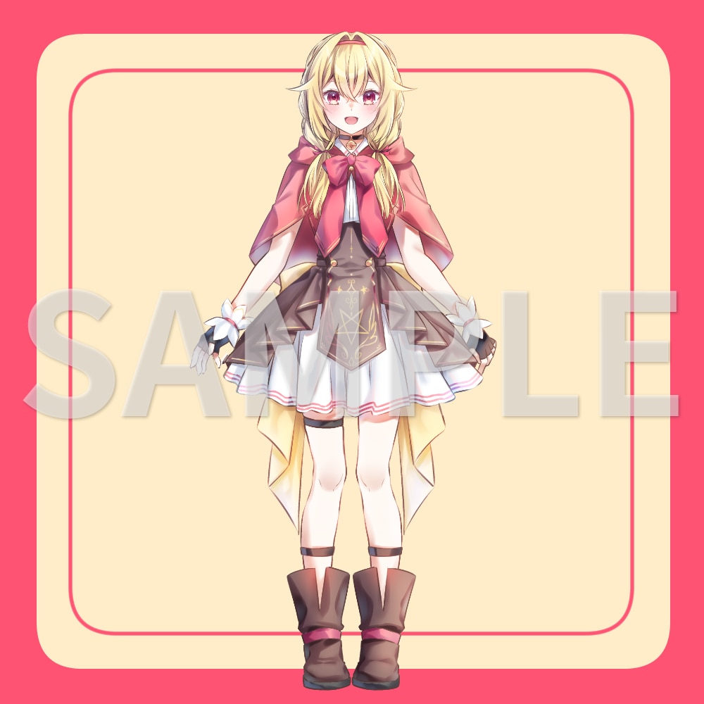 表情パーツ分け済の赤ずきんちゃん立ち絵販売します パーツを組み合わせていろいろな表情差分がつくれます イメージ3