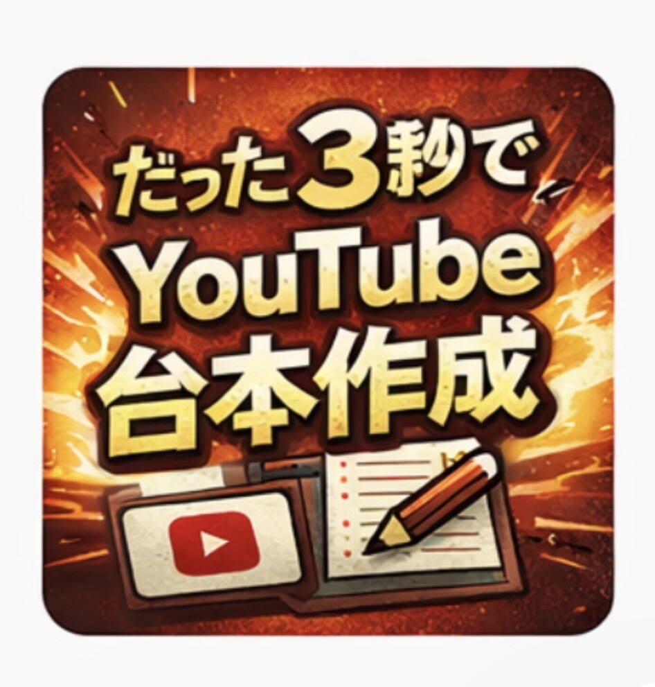 YouTube動画の台本をAIで作成します ショート動画・解説動画の台本作成 イメージ1