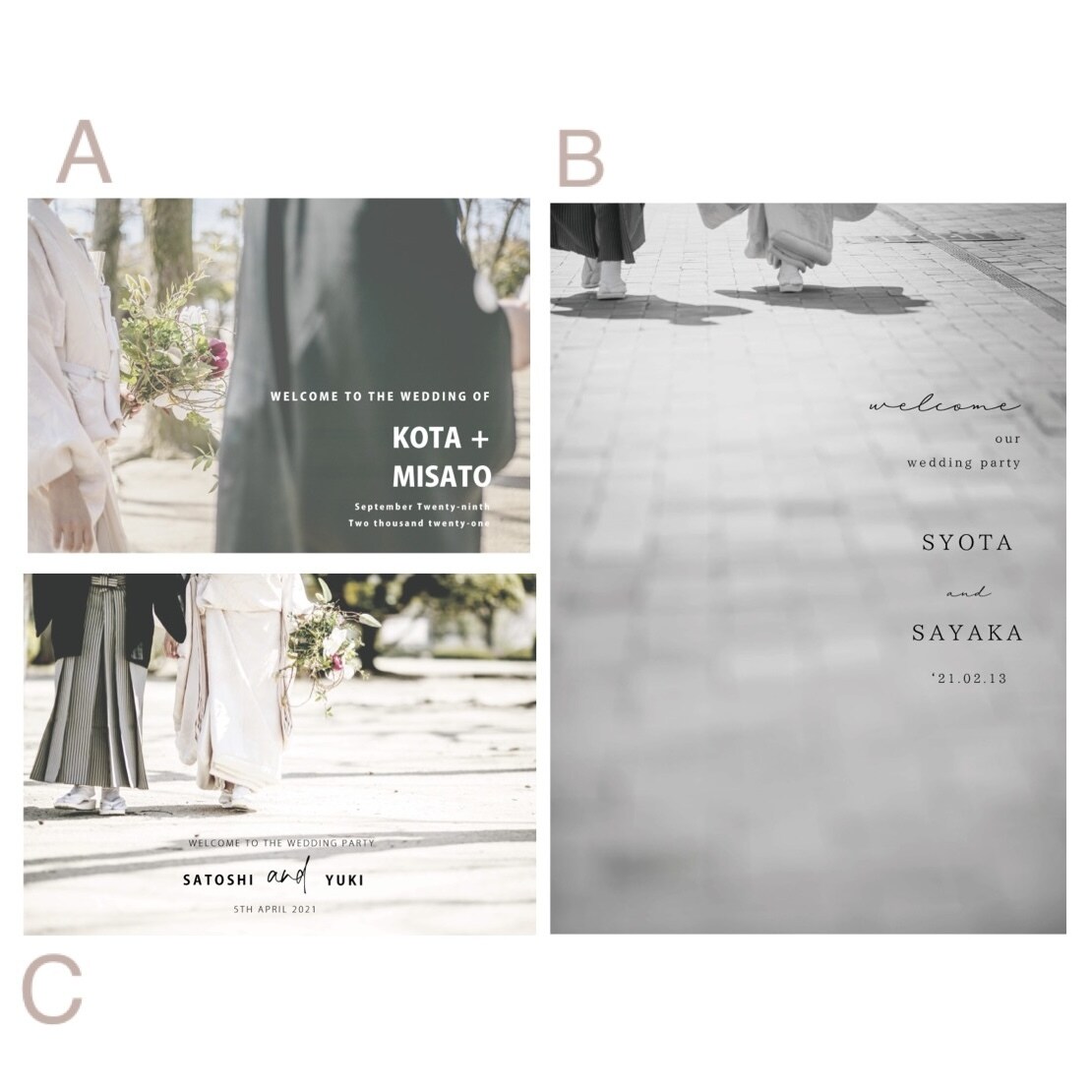 お好きなお写真ににおしゃれに文字入れします 結婚式のウェルカムボードなどに！おしゃれに！ イメージ4