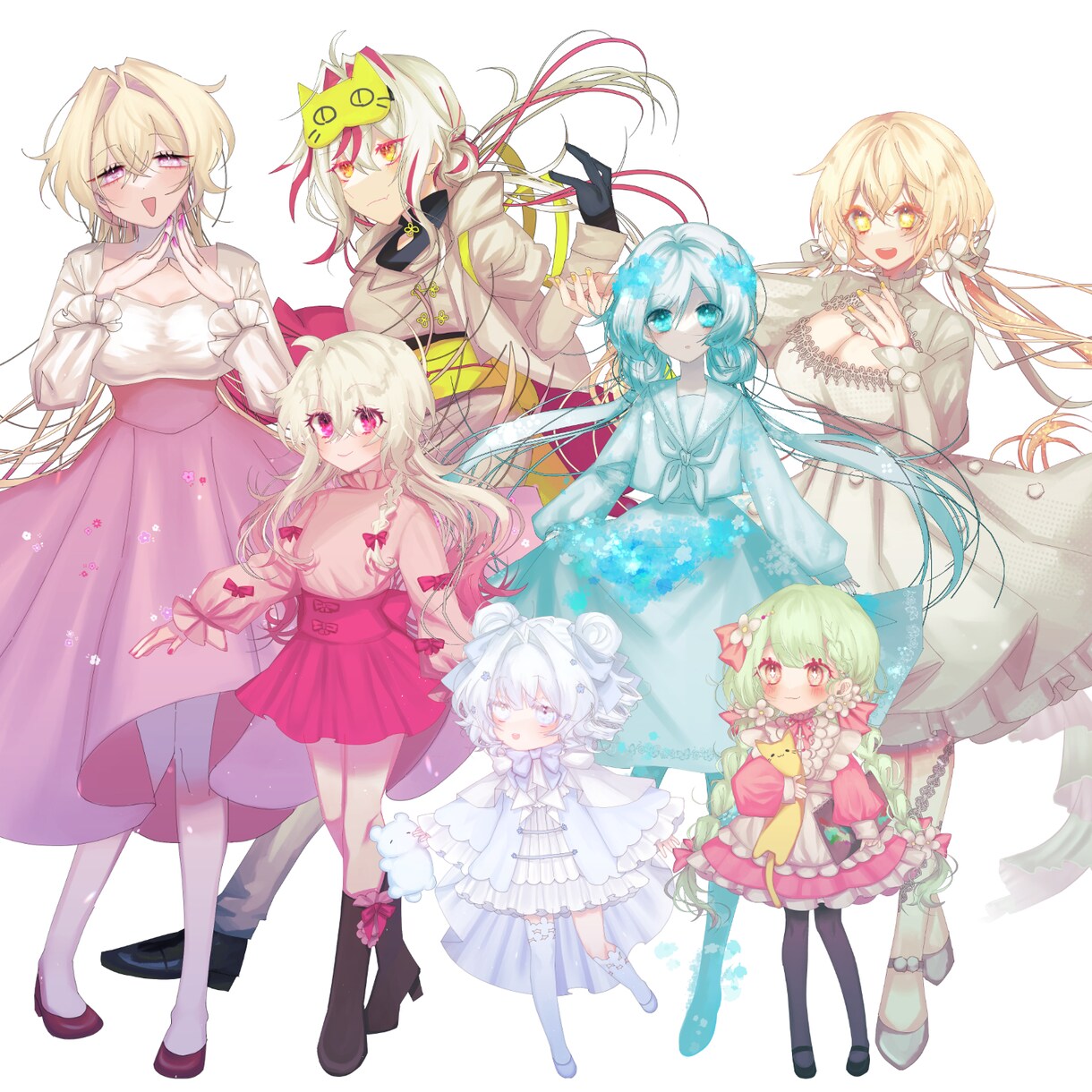 立ち絵制作します キラキラの目のかわいい絵柄の立ち絵を制作します！ イメージ3