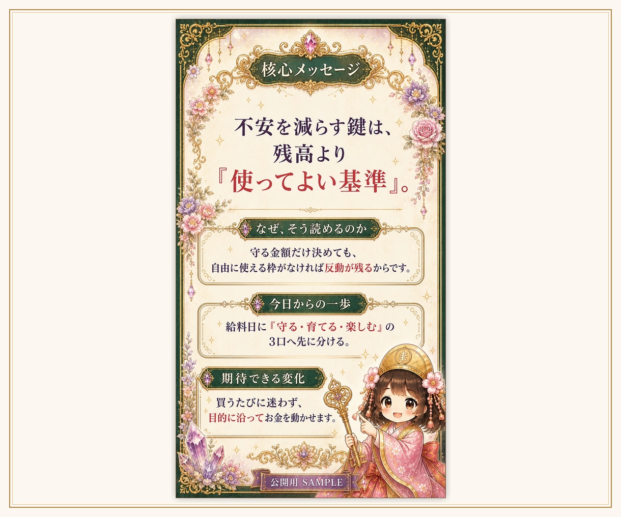 4種類から選べるPDF鑑定書をお届けします 性格・金運・タロット・取扱説明書から一つ選べます イメージ6