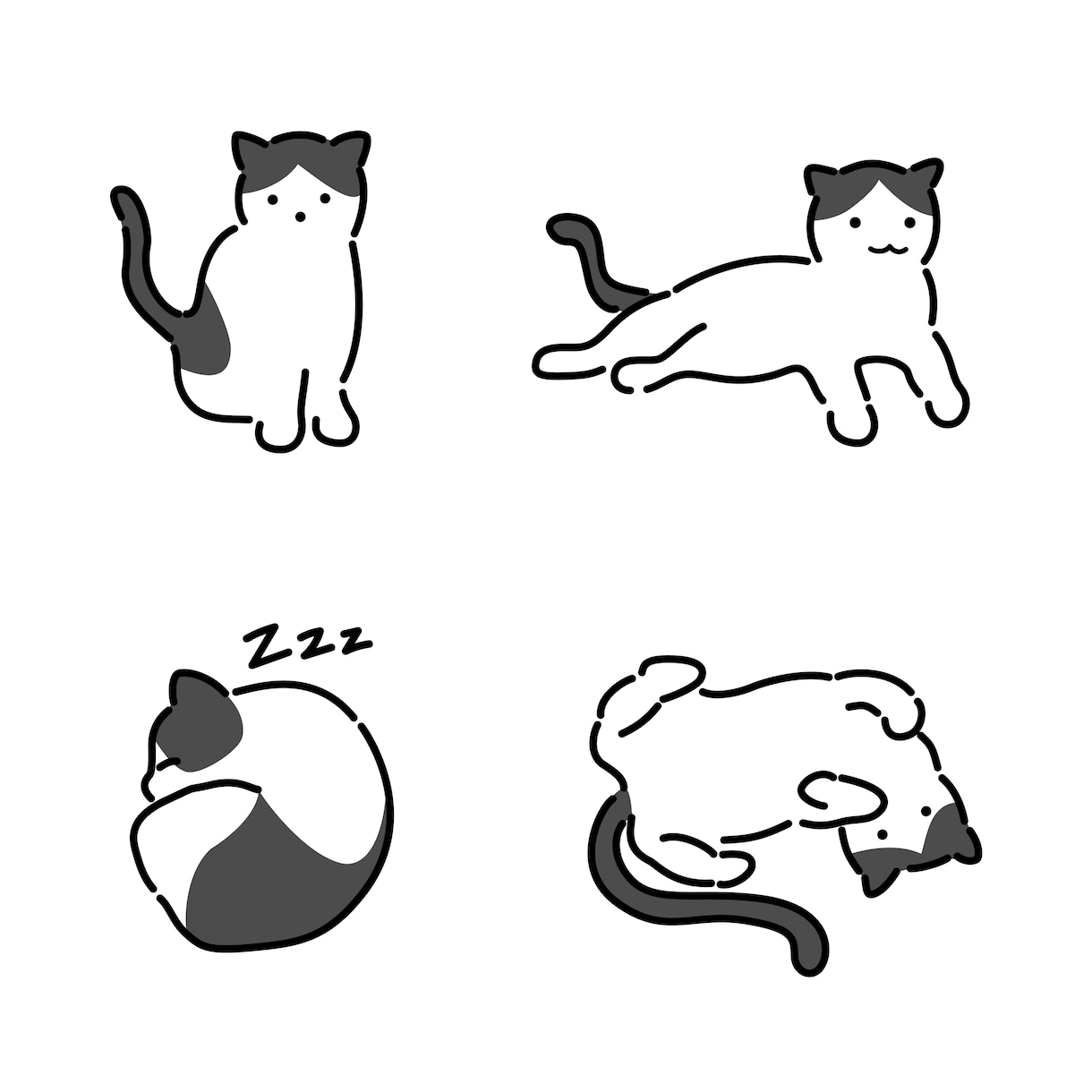 シンプルな線画イラスト描きます シングルラインパスで描画。EPS / AI でも納品可です！ イメージ7