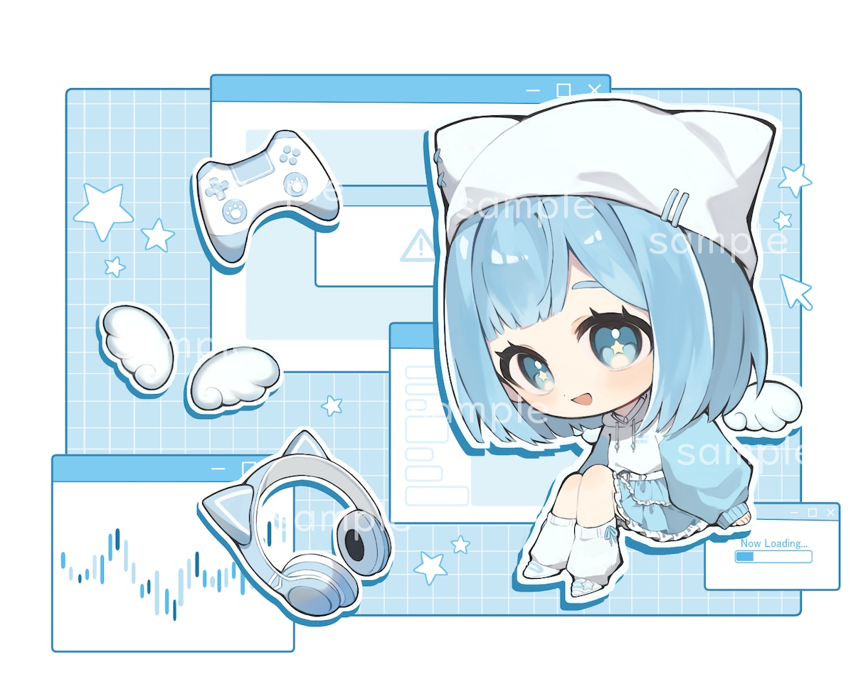 可愛いミニキャライラスト描きます 厚塗りでゆるかわな雰囲気に仕上げます！ イメージ4