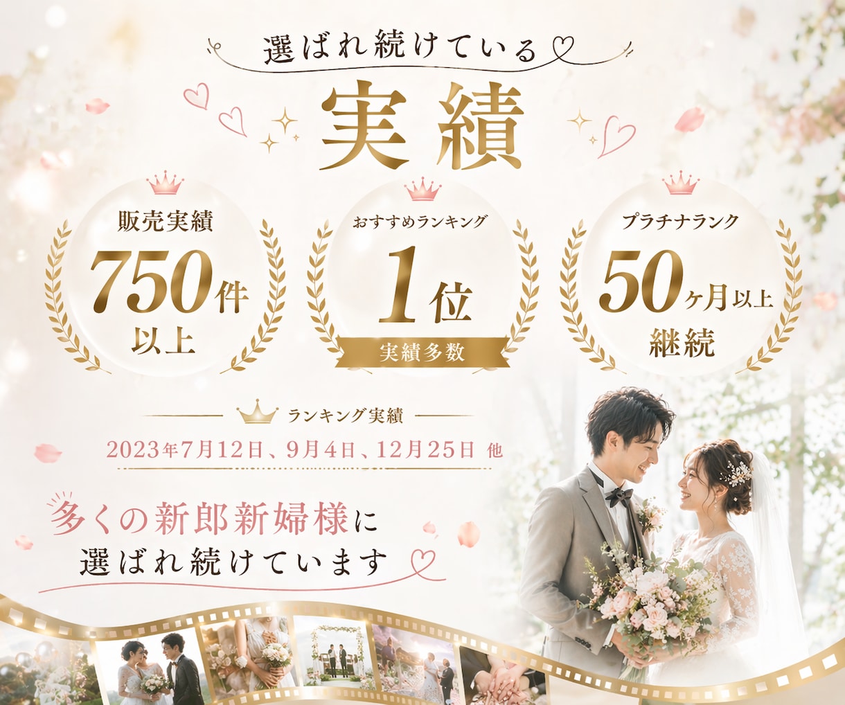 一生の想い出に残るプロフィールムービー作成します 修正無制限＆当日まで安心！初めてでも任せられる結婚式動画制作 イメージ4