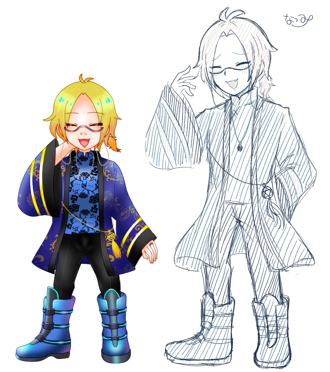 ゆるいデフォルメキャラを描きます 立ち絵のデフォルメ化・ミニキャラ化・商用利用OK イメージ2