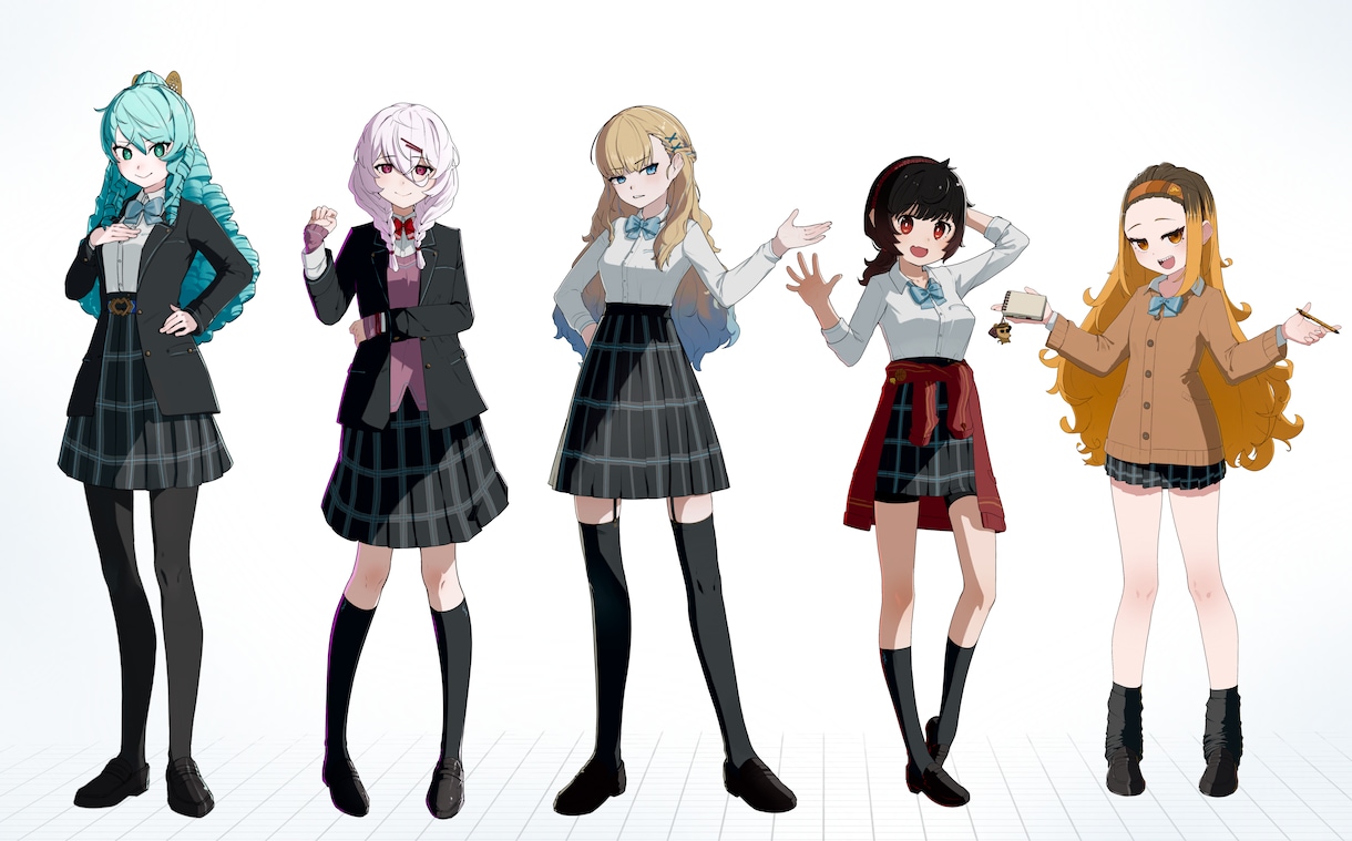 多様な色彩と躍動感のあるイラストを制作します 立ち絵の作成、キャラクターデザインはお任せください。 イメージ4