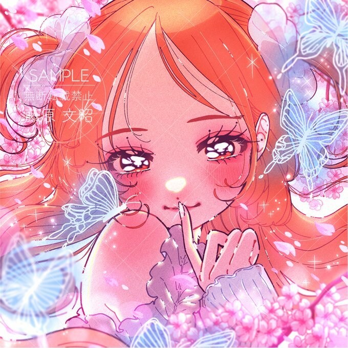 キラキラかわいいアイコンイラストを作成します 女の子やキラキラした感じが得意です イメージ1