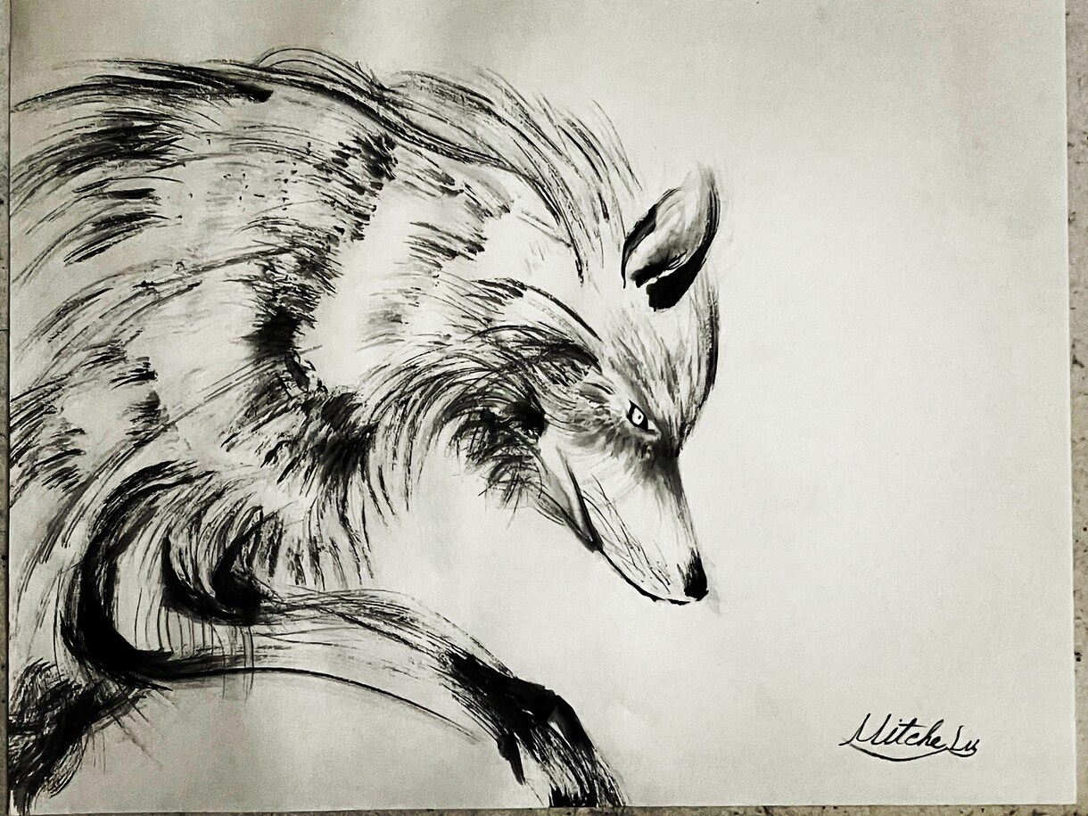 墨絵(データ納品)を描きます ご希望のイメージを墨絵で表します イメージ6