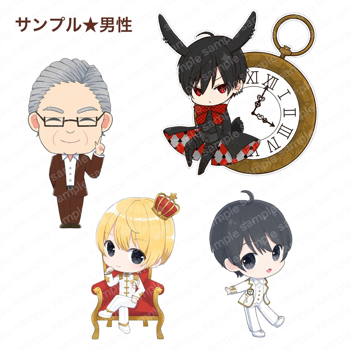可愛いミニキャラ、デフォルメイラストお描きします SNSアイコンや、グッズなどに！ポップで可愛くお描きします イメージ6