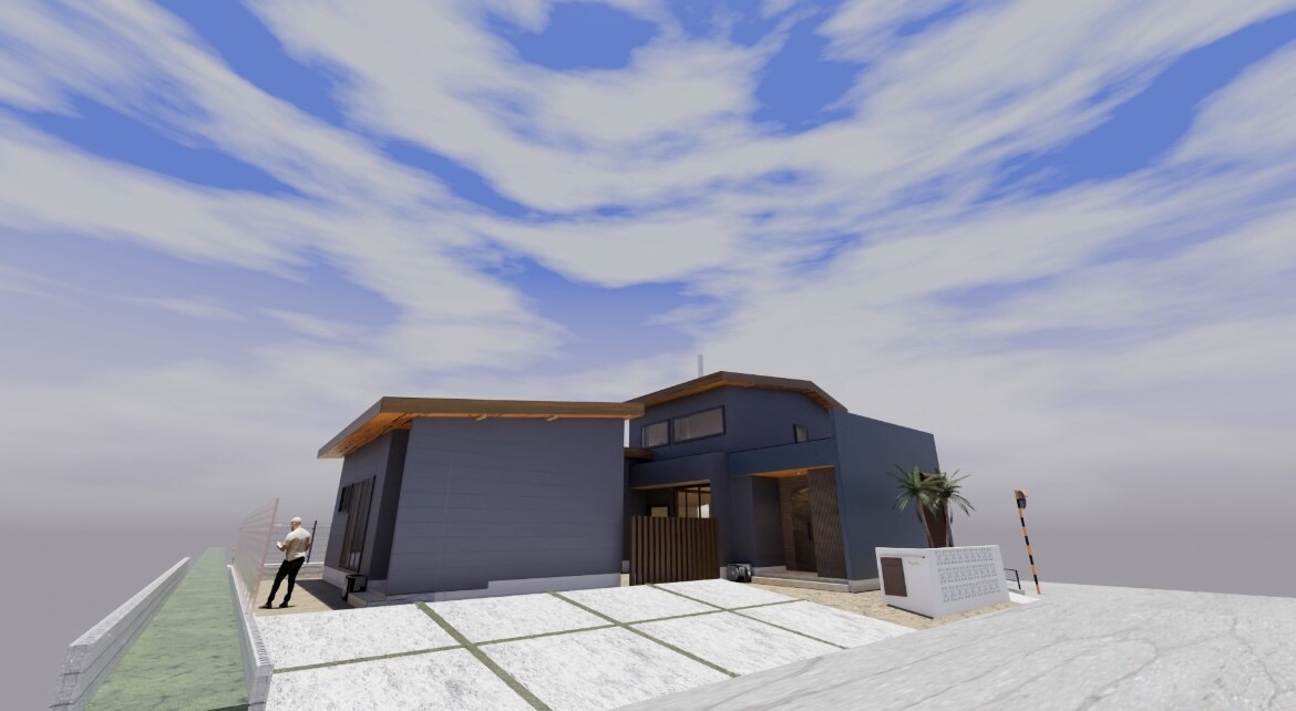 お家の外観パース動画制作いたします 360°アラウンドビュー動画納品!スマホで簡単に確認できます イメージ1