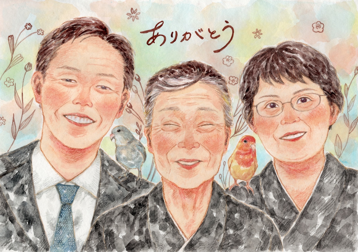 デジタルでは出せない温かみのある似顔絵描きます 物品配送かデータ納品どちらか選べます イメージ6