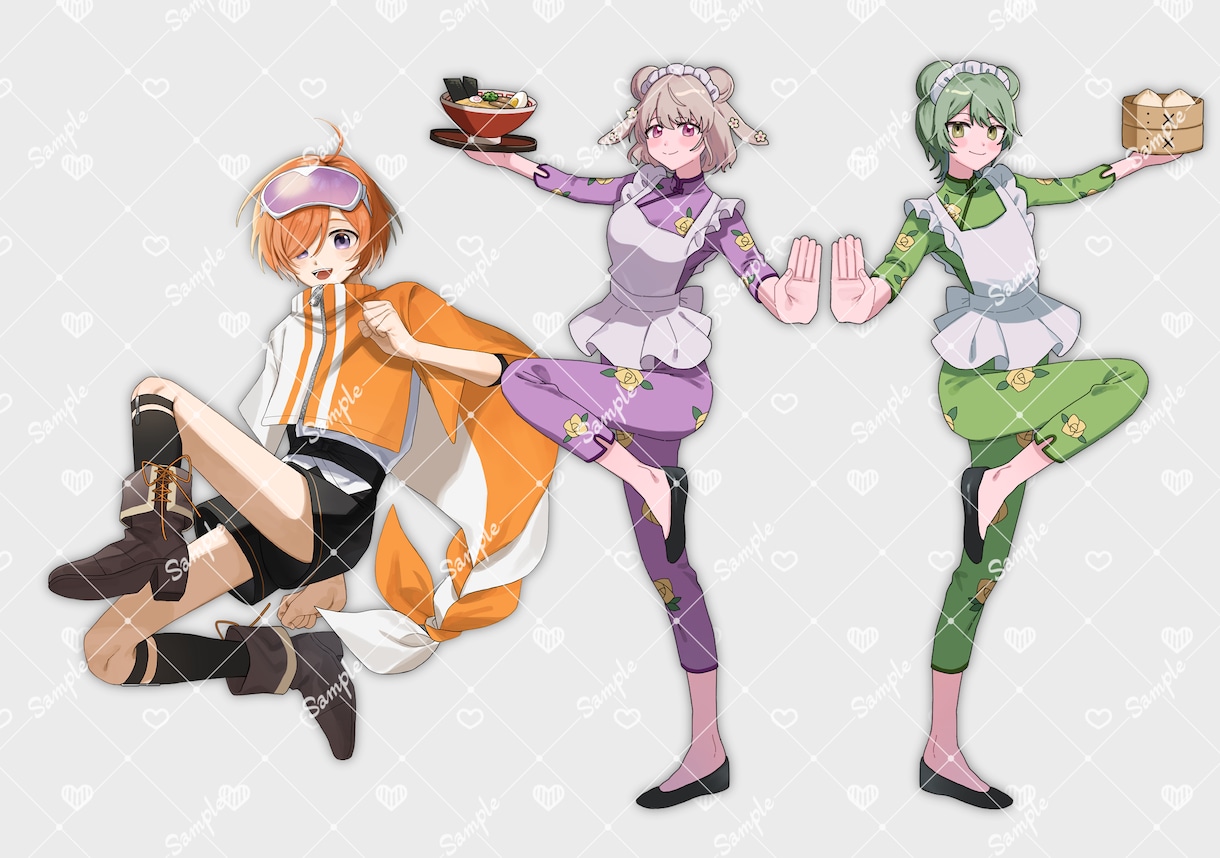 キラキラで可愛いイラストを制作いたします 別の出品ページにて35件の実績あり！ イメージ6