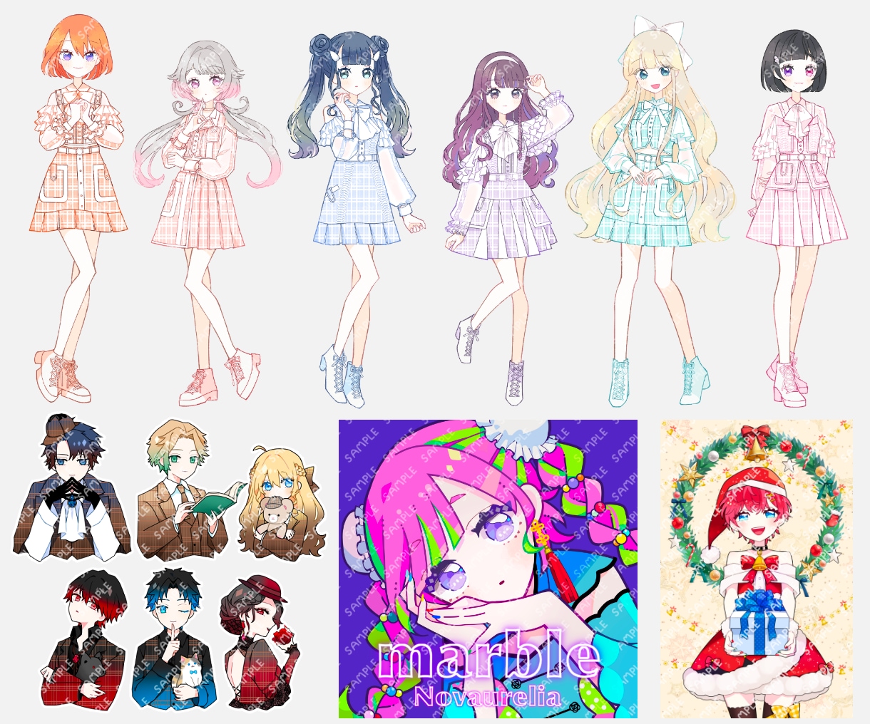 キュートなイラストお描きします アイコン、グッズ、動画用、イラストカード制作に♡ イメージ8
