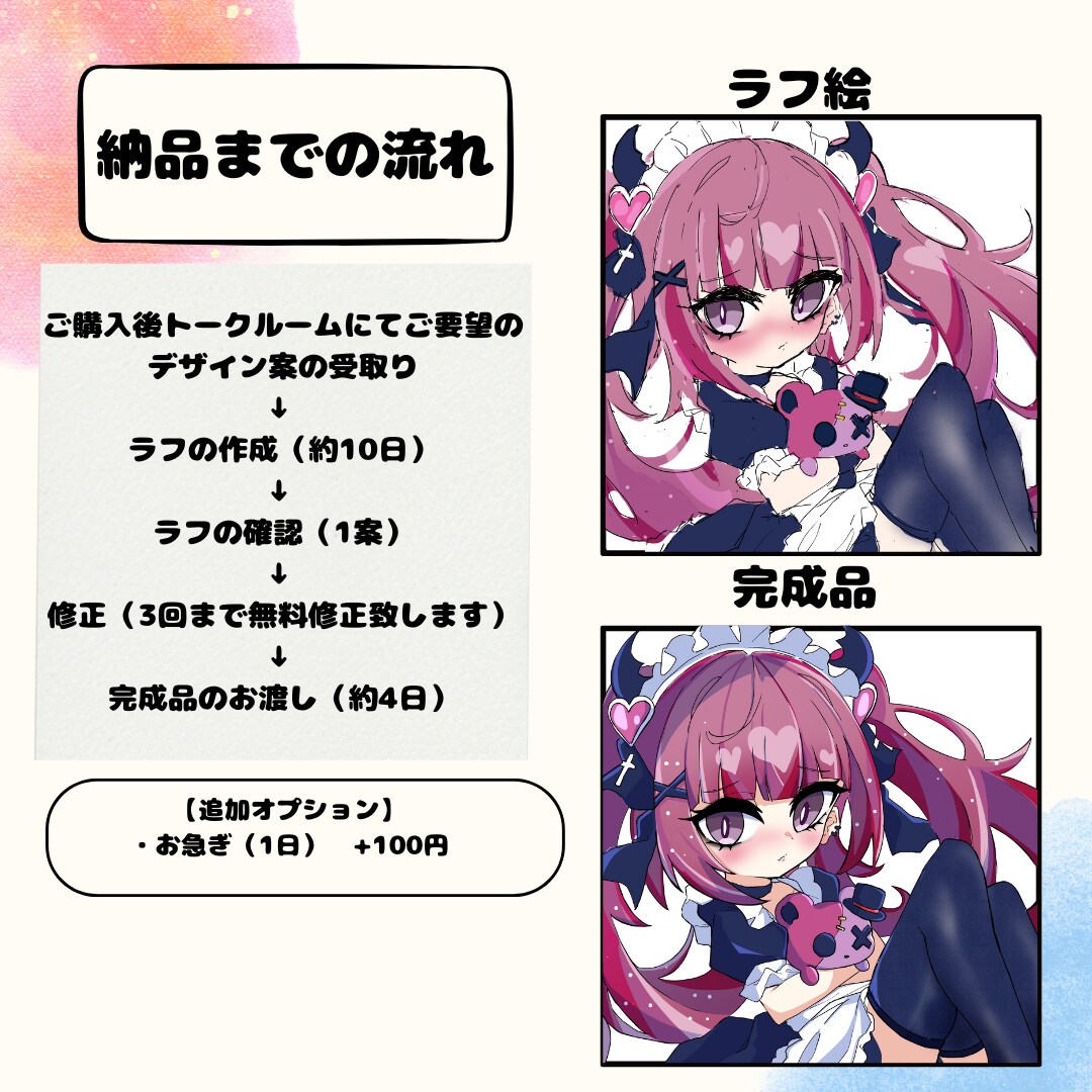 今だけお得！キュートでかわいいイラストお描きします 〜商用利用可！ご質問承ります〜 イメージ5