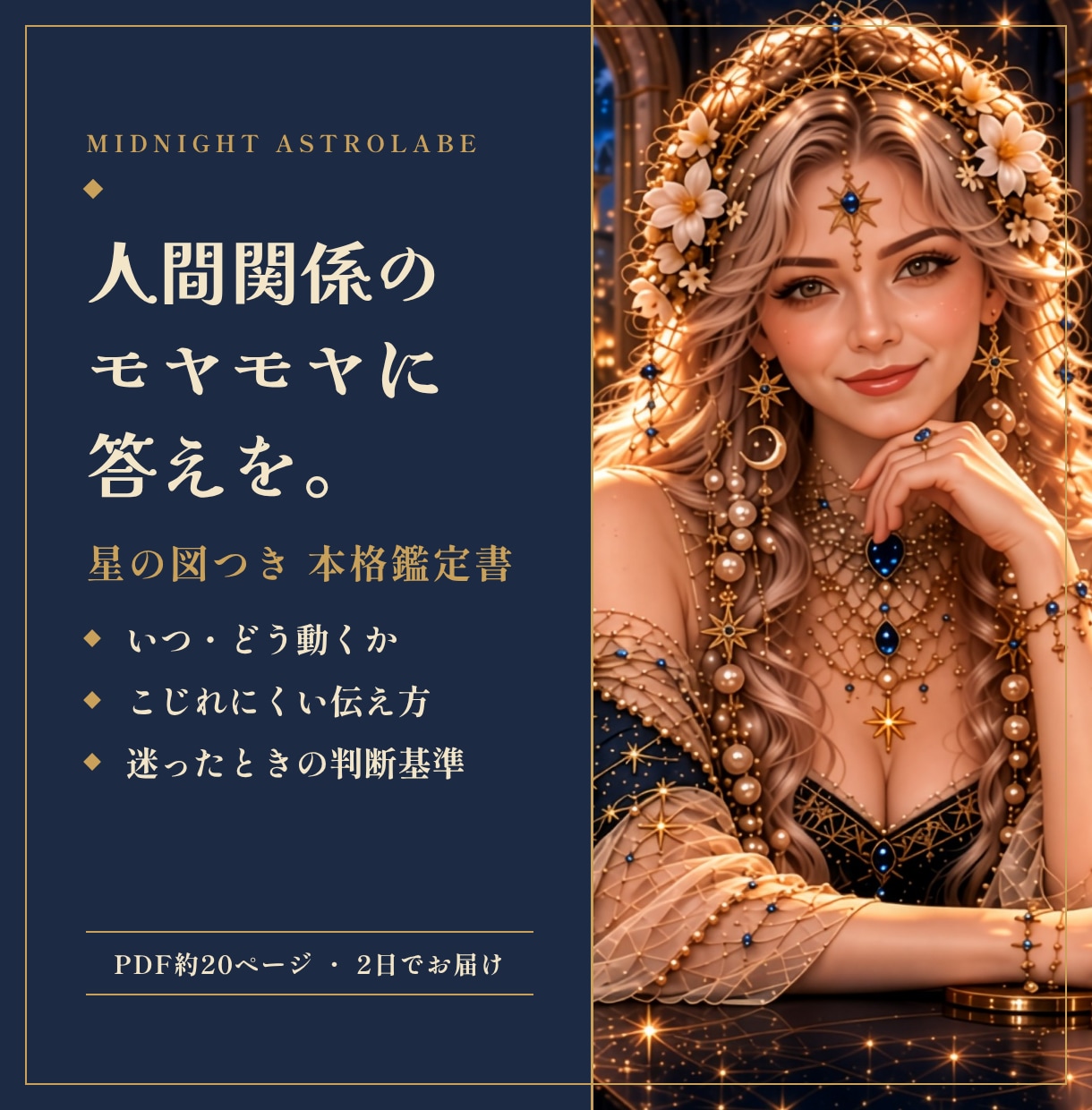 人間関係のモヤモヤを、星と数秘で深く鑑定します 「いつ・どう動くか」まで、星の配置と3つの数字で読みます イメージ1